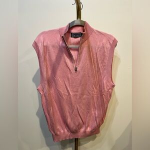 Paul Fredrick Pink Sweater Vest